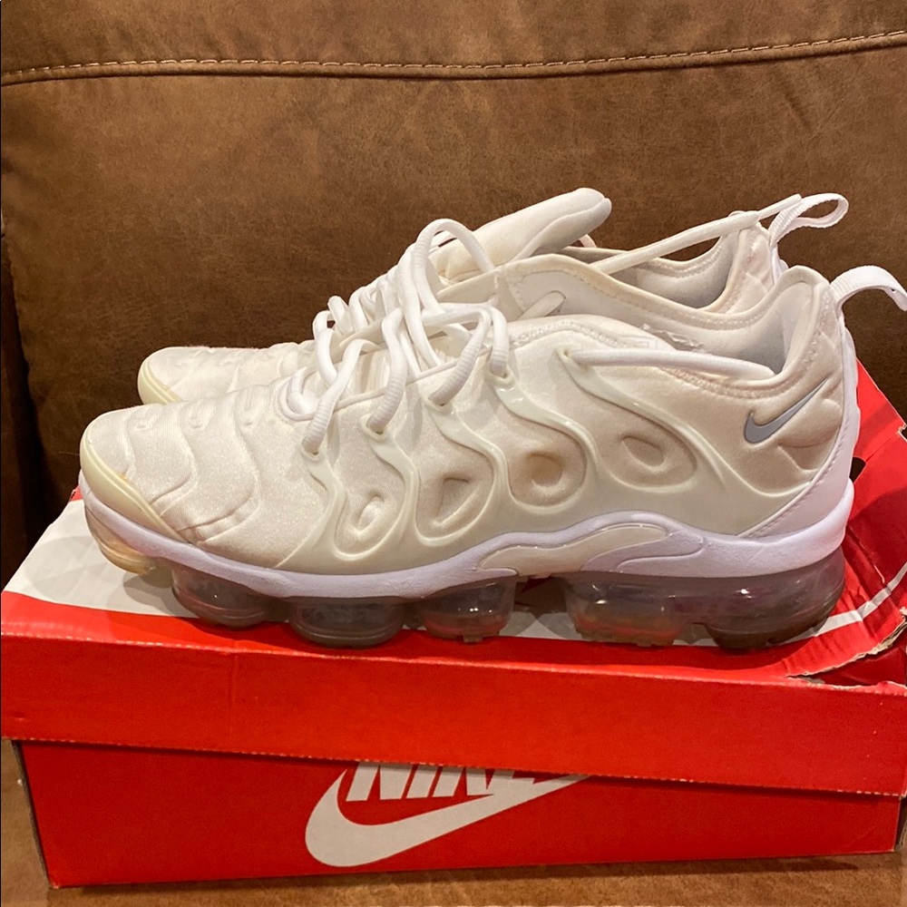 Nike White Air VaporMax Plus Sneakers